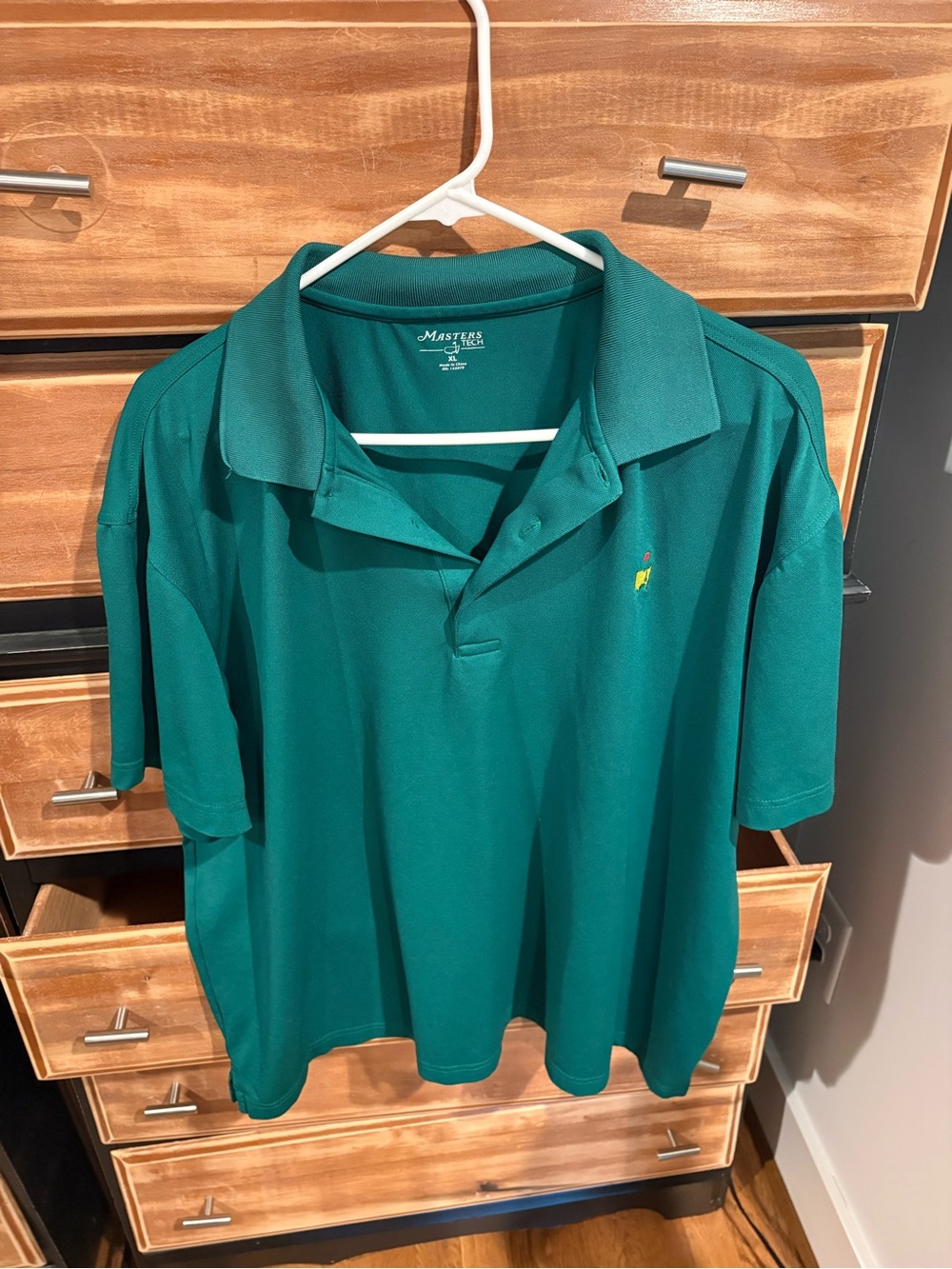 Masters Teal Green Polo Shirt with Embroidered Logo